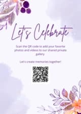 QR Code template for every event type